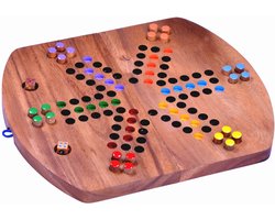 Ludo – Mens erger je Niet - Handgemaakt Bordspel (4 tot 6 Spelers)