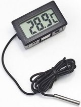 Digitale Thermometer met Meetsonde | INCLUSIEF BATTERIJEN | geschikt voor o.a. koelast, aquarium, zwembad, vriezen etc. | Meetsonde -5ºC - +70ºC | 1 Meter Kabel
