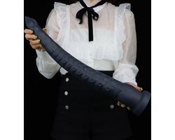 Mega Grote Dildo - Tentacle - 55 cm - Gemaakt van zijdezacht Siliconen - Extreme Monster Dildo - Zwart