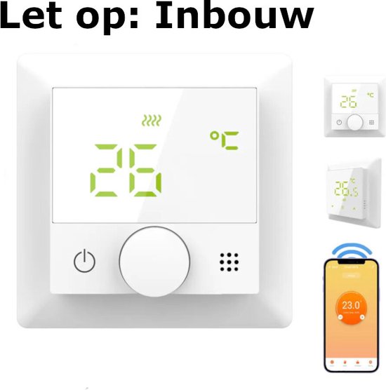 Thermostat Wi-Fi intelligent | Bouton rotatif | Chauffage de l'eau CV |  Chaudière |... | bol.com