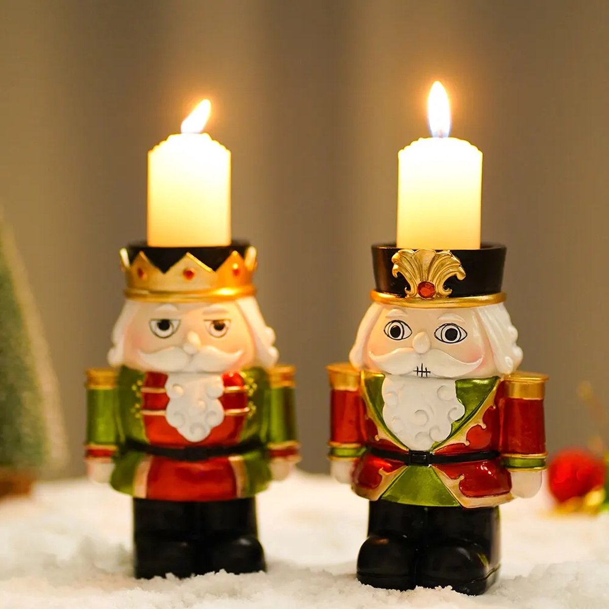 Kerst Kaarsenhouder Kaarsenhouder Kerst Feestdagen Kerstdecoratie Versiering... bol