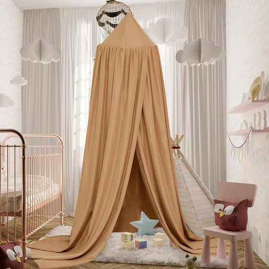 Amilian Chiffon Bedhemel Luifel Voor Babybed - Hemelbed Kinderkamer Decoratie 150x210 Cm, Geschikt Voor 60x120 En 70x140 Cm Bedden