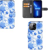 Hoesje voor iPhone 13 Pro Flowers Blue