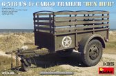 1:35 MiniArt 35436 G-518 U.S. 1T Cargo Trailer Ben Hur Plastic Modelbouwpakket