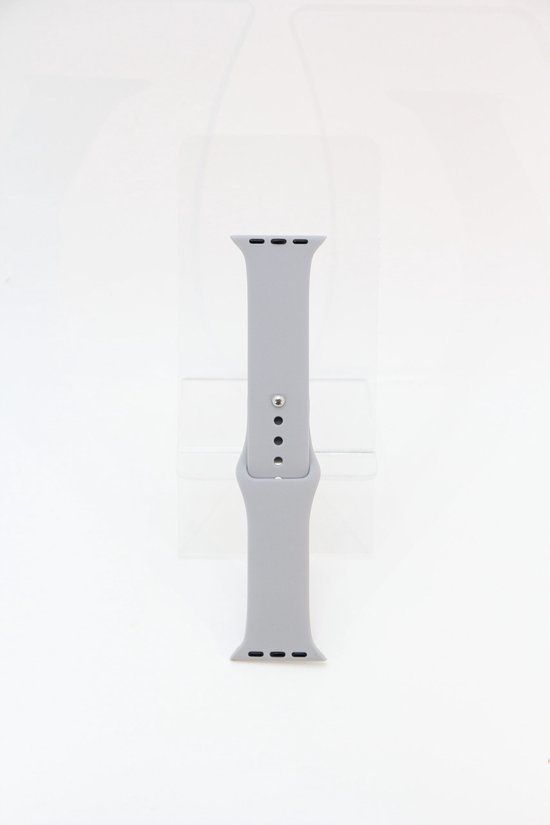 smartwatch bandje Silicoon voor watch bandje - Licht Grijs- Geschikt Voor 42 / 44 / 49mm - Smartwatch Siliconen Bandje