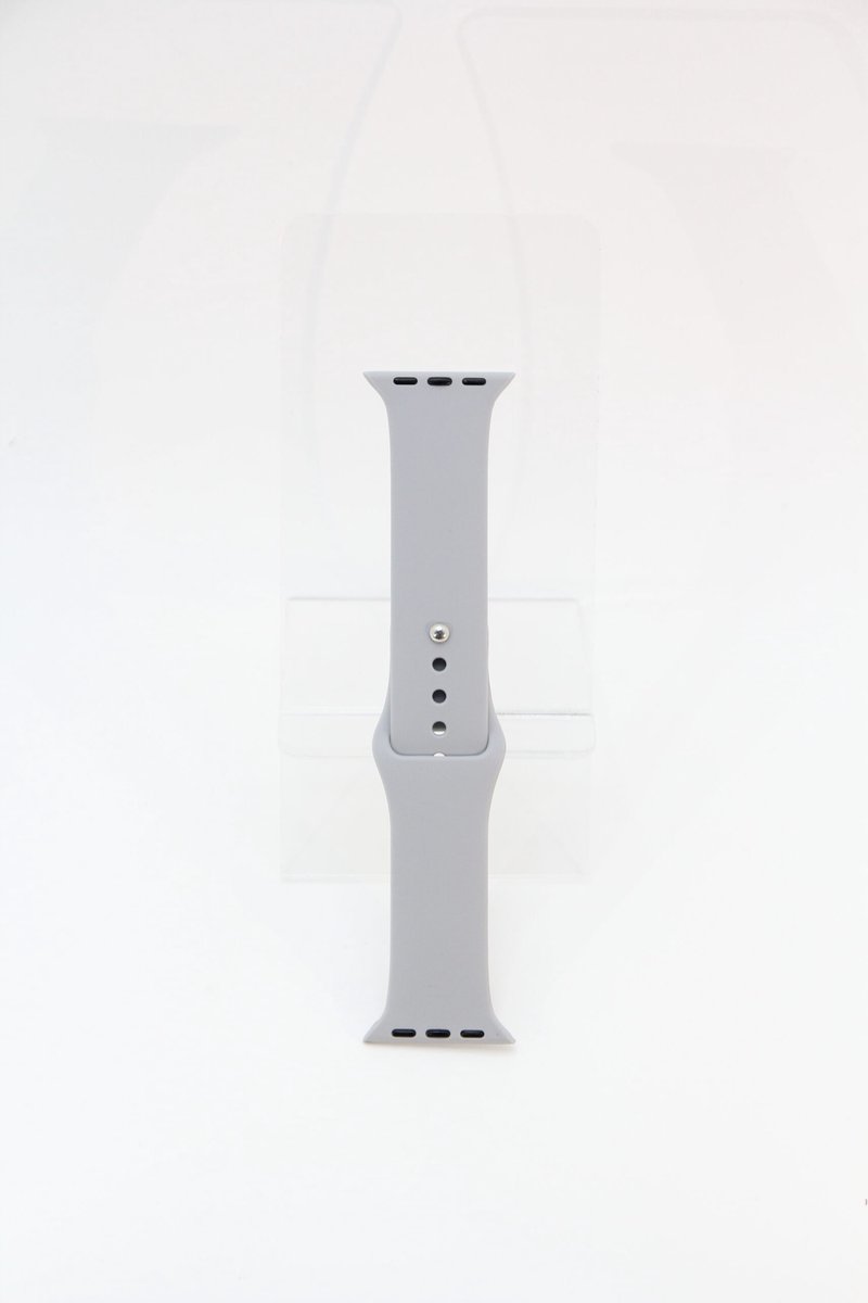 smartwatch bandje Silicoon voor watch bandje - Licht Grijs- Geschikt Voor 42 - 44 - 49mm - Smartwatch Siliconen Bandje