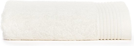 The One Towelling Deluxe handdoek - Badlaken - Hoge vochtopname - Met ophanglus - 550 gr/m² - 100% Gekamd katoen - 60 x 110 cm - Ivoor Crème