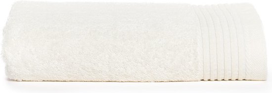 The One Towelling Deluxe handdoek - 60 x 110 cm - Badlaken - Hoge vochtopname - Met ophanglus - 550 gr/m² - 100% Gekamd katoen - Ivoor Crème