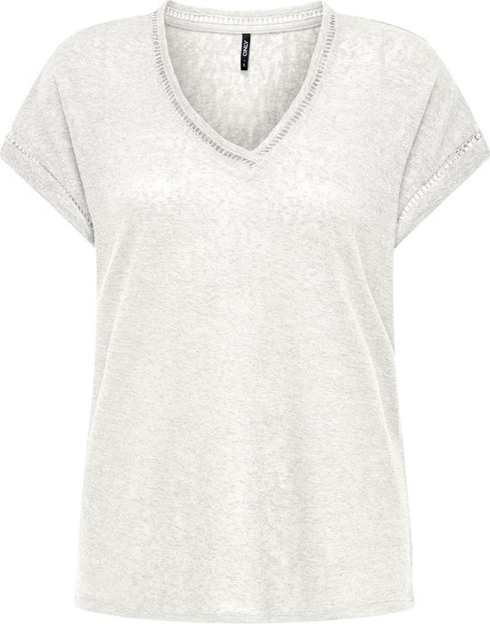 ONLY ONLPENNY S/ S V-NECK TOP JRS Top Femme - Taille L