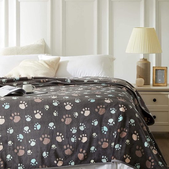DEX - plaid 130x160 cm - fleece deken - zacht en dun - Muted Clay - roze | Leen Bakker