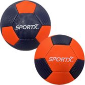 SportX Voetbal Beach Football Blauw/Oranje 2ass