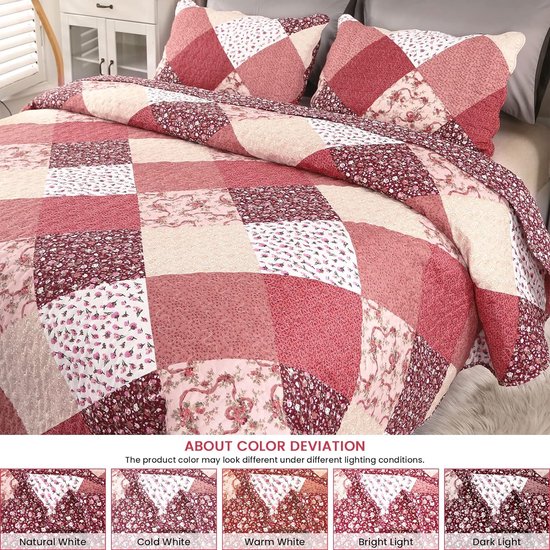 WOLTU 2 X Couvre-Lits Matelassé. Couverture Rembourré De Lit Flannel 240x260cm Gris Fonce 92466786 WOLTU 2 X Couvre-Lits Matelassé. Couverture Rembourré De Lit Flannel 240x260cm Gris Fonce 92466786