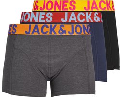 JACK & JONES- JACCRAZY SOLID TRUNKS 3 PACK NOOS - Heren - Trunks