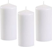 Conpas Candles Stompkaars - 4x - wit - D5 x H10 cm - 16 branduren - kaarsen