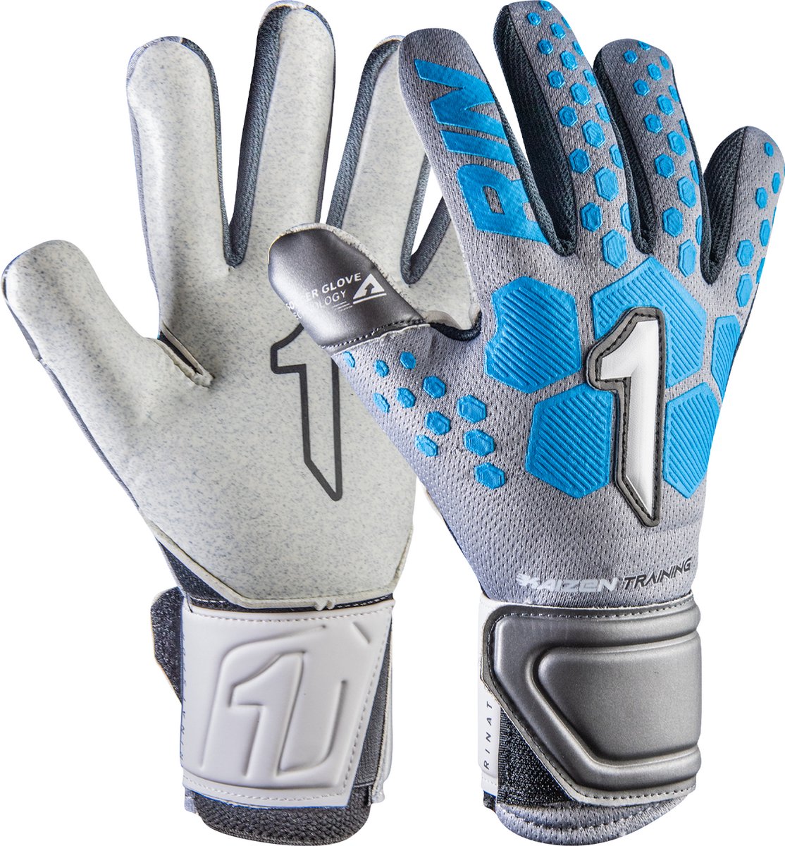Rinat Keepershandschoenen Kaizen Training Blauw maat 5