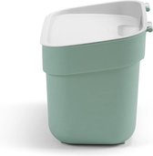 Ready To Collect Afvalemmer met 5 liter inhoud, voor compost, met wandhouder voor muur of deur, keuken, badkamer, wasruimte, 100% gerecycled, groen