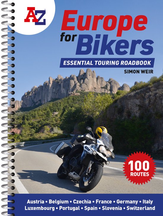 A -Z Europe for Bikers - cover