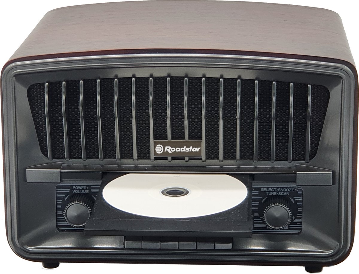 Roadstar HRA270CD+BT Retro DAB+ & FM Radio CD Speler AUXin