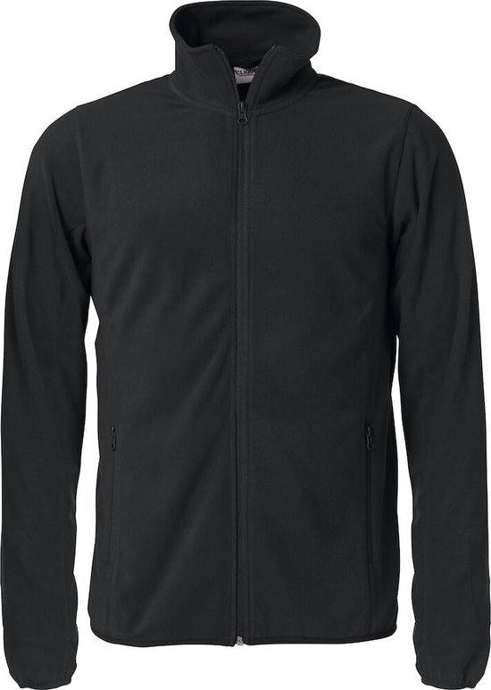 Clique Basic Micro Fleece Jacket Zwart maat 4XL