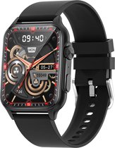 Tijdspeeltgeenrol N80 Smartwatch Zwart – 1,57 inch Touchscreen – Waterdicht IP67 – Stappenteller & Slaapmonitor – Geschikt voor Android & iOS