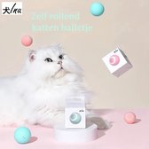 Inu® - Katten Balletje - Katten Speeltje - Zelfrollend Balletje - Oplaadbaar Speeltje - Poes - Interactieve Bal - Roze