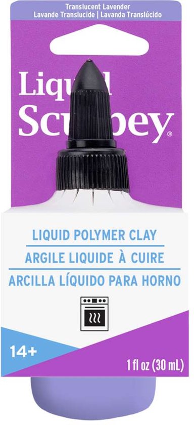 Foto: Vloeibare klei translucent lavender 30 ml sculpey
