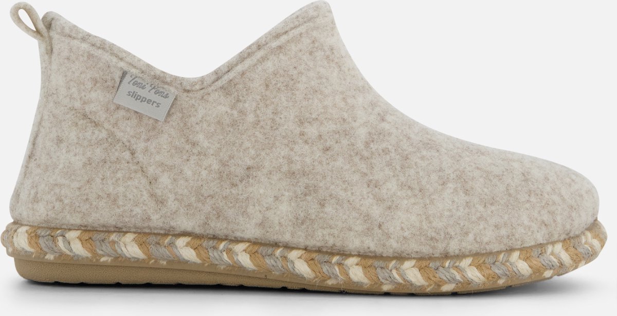 Toni Pons Duna Pantoffels beige Textiel - Dames - Maat 36