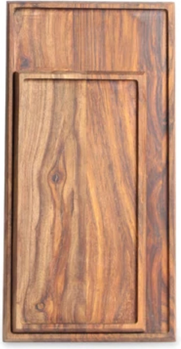 Stuff Basic Plato houten dienblad set van 2: 16x31cm + 21x41cm sheesham