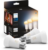 Philips Hue Smart Light Source E27 Triopack - Ambiance White - 8.5W - Bluetooth - 3 Pièces