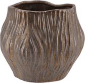 Pot de fleurs Multan couleur bronze 19 cm