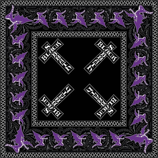 Black Sabbath - Cross Logo Bandana - Zwart
