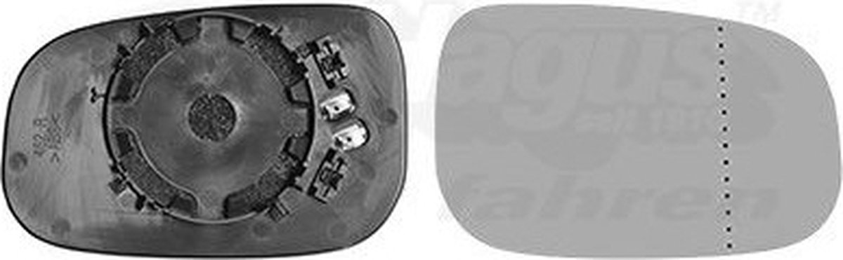 VanWezel 5947838 - Miroir rétroviseur droit pour Volvo C30 de 2007 au 11/2009