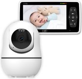B-care Babyfoon Met Camera - 5.0 Inch Scherm - Uitbreidbaar Tot 4 Camera's - Zonder Wifi en App - Baby Monitor - Baby Camera