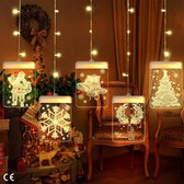 LED Lichtsnoer 3D Hanglampen - Kerstverlichting, Kerstdecoratie - Led lampjes slinger - Gordijnverlichting - Kerstversiering - Binnen verlichting - feest verlichting - Waterdicht