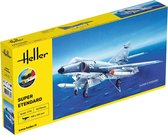 1:72 Heller 56360 Super Etendard Plane - Starter Kit Plastic Modelbouwpakket