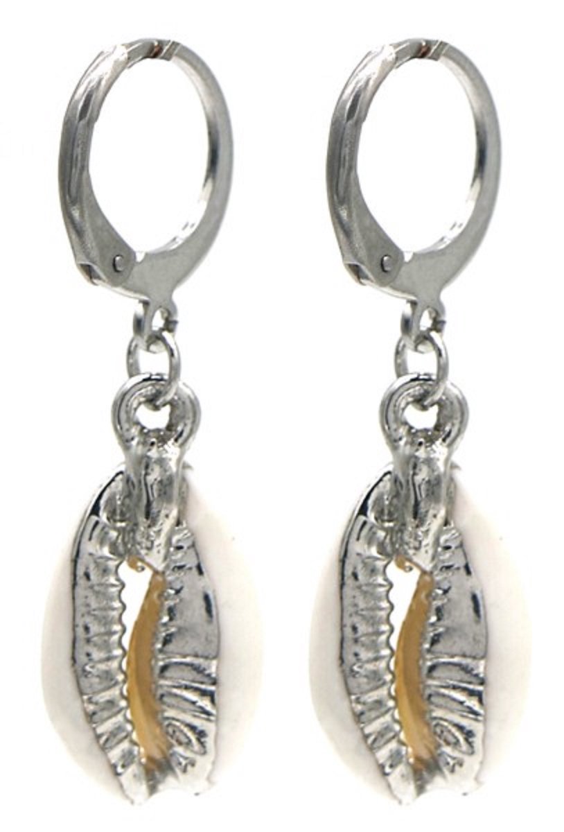 Earrings - Oorbellen - schelpen - zilver - silver - kado -cadeau - moeder -moederdag - kerst - sinterklaas - chic