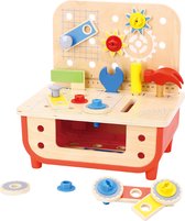 Tooky Toy Bench de Work Houten Speelgoed 31 pièces