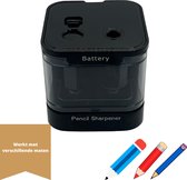 Elektrische puntenslijper - batterij - verschillende maten - zwart