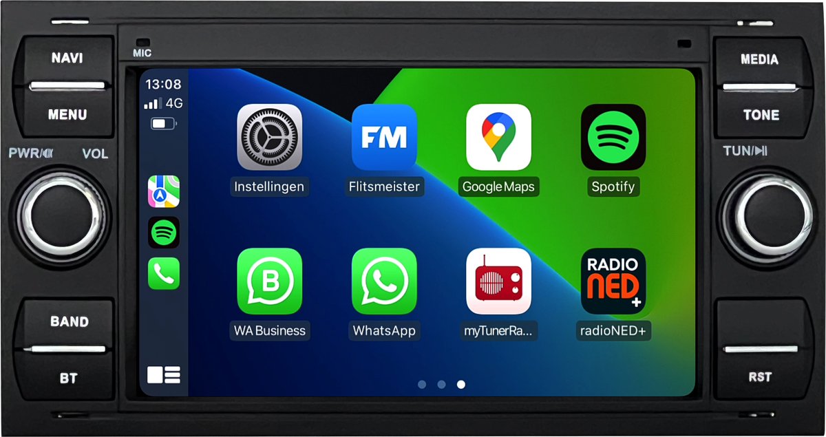 Podofo Draadloze Apple Carplay Android Auto Draagbare Autoradio,9.3 Podofo Draadloze Apple Carplay Android Auto Draagbare Autoradio,9.3