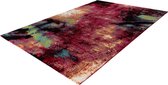Lalee Freestyle vloerkleed- artistiek karpet- kleurrijk- hip en trendy- love peace dessin- grafeti- ps5- kunst- vlinder tapijt- 200x290 cm multi kleuren grijs groen pink picasso