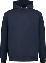 Purewhite - Heren Loose Fit Sweaters Hoodie LS - Navy - Maat XS
