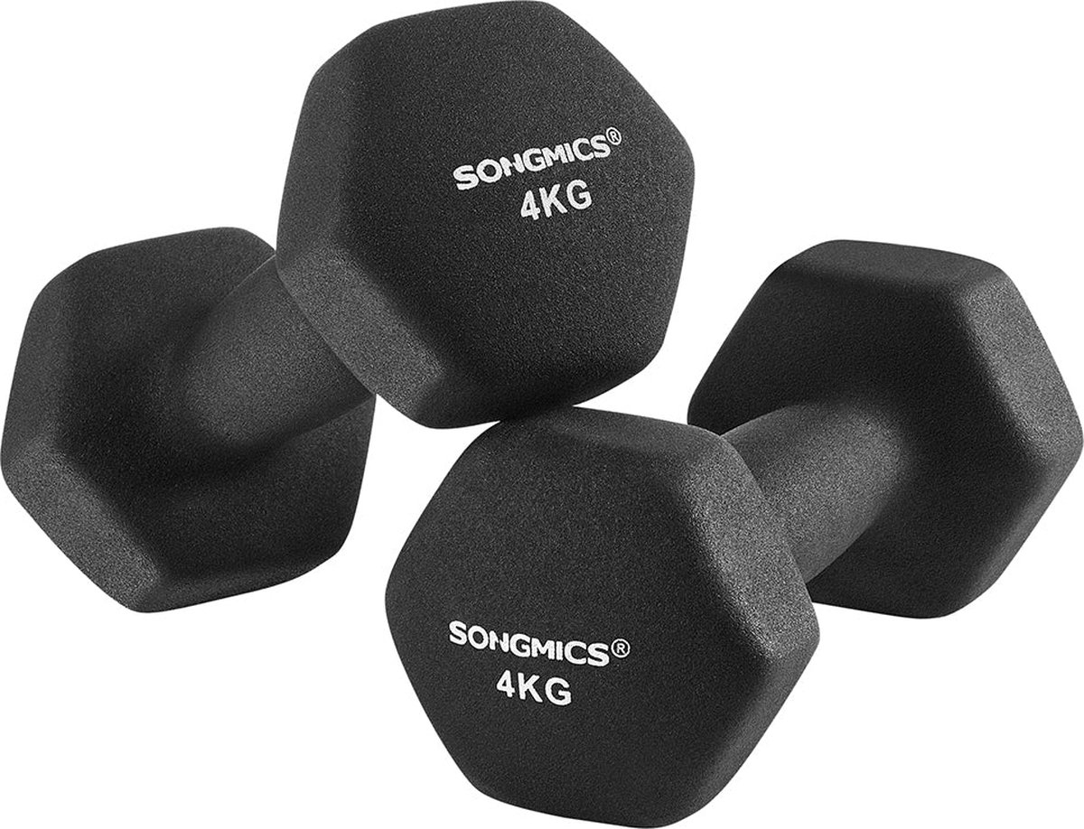 Set van 2 halters 2 x 4 kg - Krachttraining voor Thuis en Onderweg