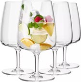 Water en wijnglazen | Set van 4 | 330 ml | Moderne collectie | Drinkglazen huwelijkscadeau | Perfect voor thuis, restaurants en keuken | Vaatwasmachinebestendig