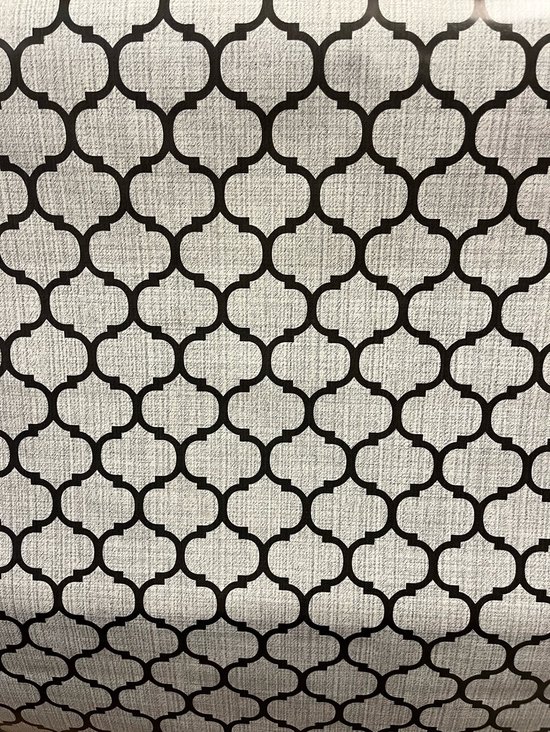 Nappe - 140x240 cm - Grijs/noir - PVC - Nappes