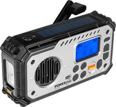 POWERplus Bison USB Solar Dynamo DAB+ FM Radio | Bluetooth Speaker | LED Zaklamp | Powerbank | SOS Alarm | Klok | Noodradio