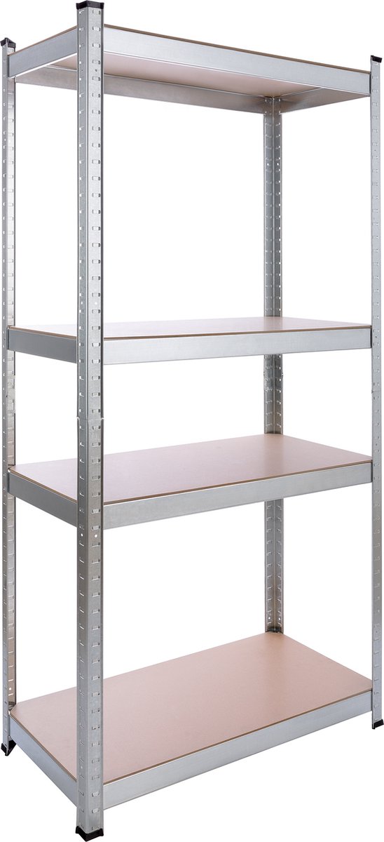 AREBOS Stellingkast - Opbergrek - 4 Planken - 320 kg Draagkracht - 160x80x40 cm -Metaal/MDF