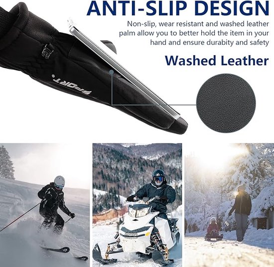 Gants Chauffants Rechargeables Pour Hiver - Coupe-vent, écran Tactile - Pour Moto, Ski, Randonnée