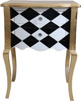 Console Karoline Black White Gold