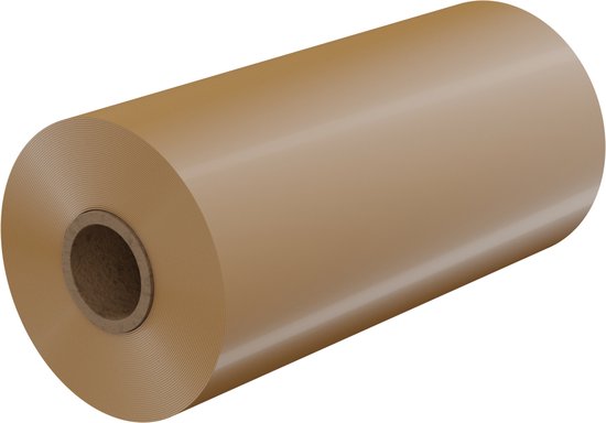 YSONIC- Machinewikkelfolie - In unieke Kartonbruine kleur - 20 Micron 1700 Meter - wikkelfolie - stretcholie - rekfolie - 1 Rol - YSONIC