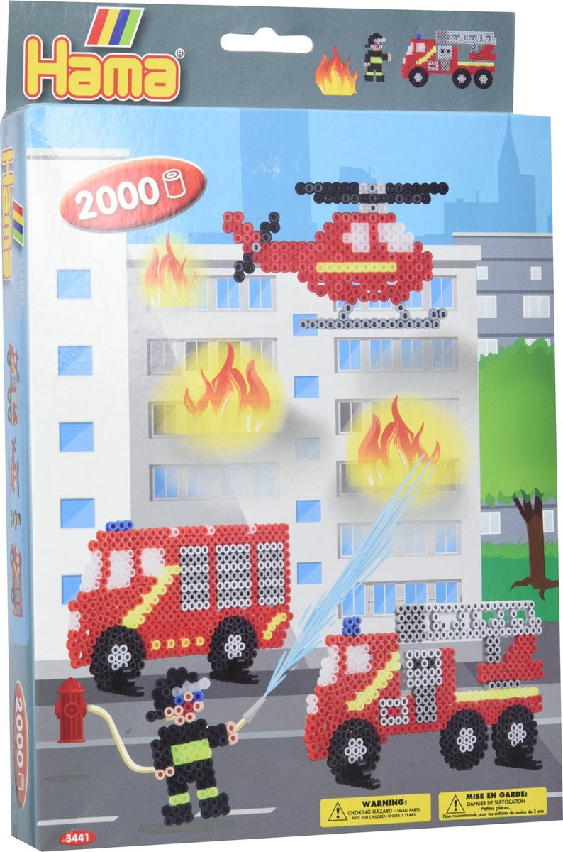 Hama Strijkkralenset ‘Brandweer’ – 2000 multicolor kralen